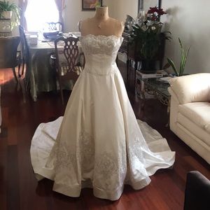 Eva Forsyth silk wedding dress